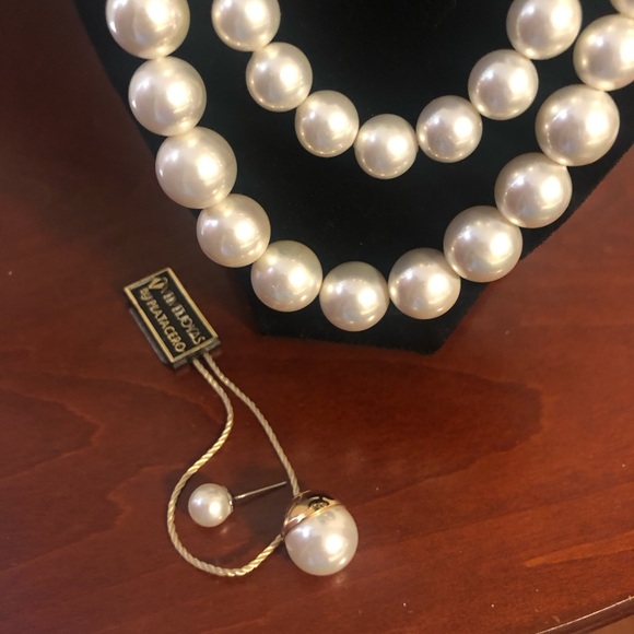 Double pearl necklace from Velvet Collection - Picture 5 of 7